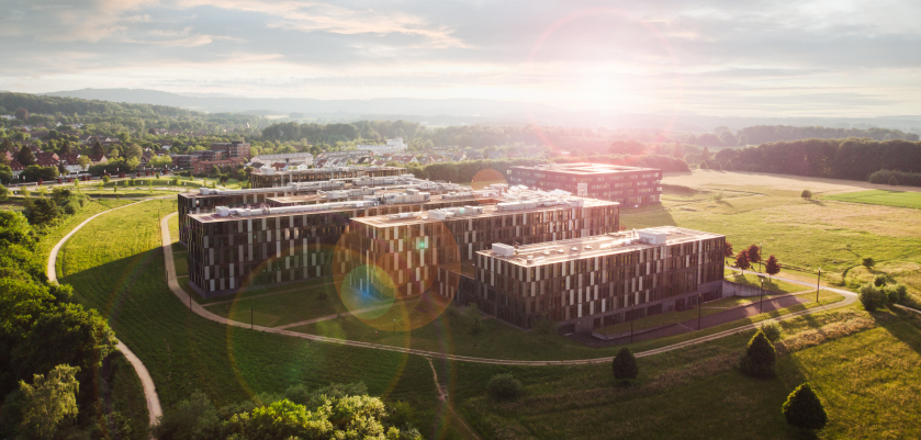 Université de sciences appliquées de Bielefeld ( Hochschule Bielefeld - University of Applied Sciences and Arts ) luftbild fhbielefeld fhg